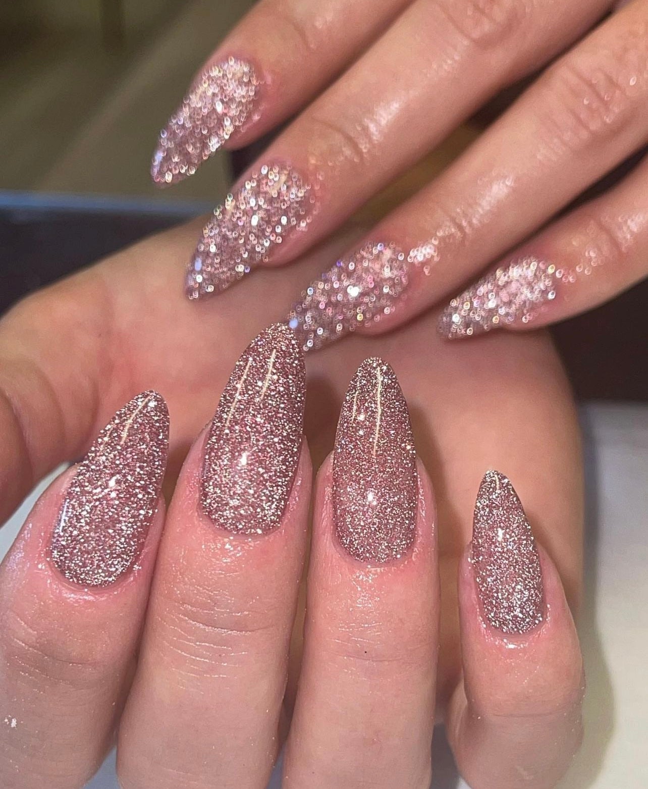 Pink Reflective Glitter Polish